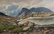 Andreas Edvard Disen Fjellandskap oil painting artist